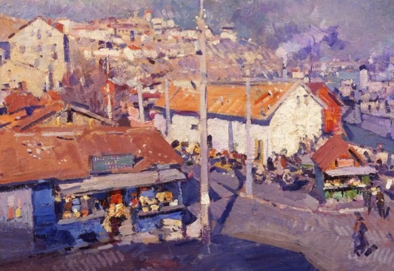 Konstantin Korovin - Mercato di Sebastopoli